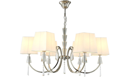 Подвесная люстра Crystal Lux MARSELA SP-PL6 NICKEL