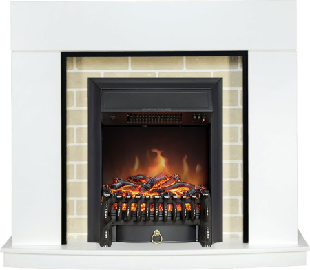 Royal Flame Каминокомплект Montana - Белый с очагом Fobos FX Black