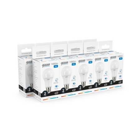 Лампа светодиодная Elementary 15Вт A60 грушевидная 6500К холод. бел. E27 1480лм GAUSS 23235