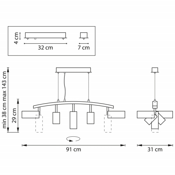 Подвесная люстра Lightstar LR735372873