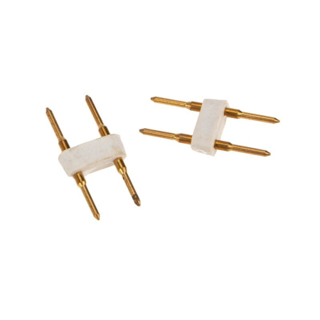 Гибкий неон 8х16мм двухсторонний 120 LED/м ЖЕЛТЫЙ 230В бухта 100м (с комплектом подключения) NEON-NIGHT