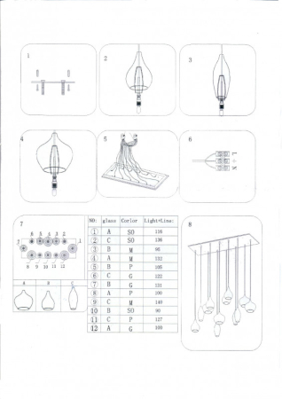 Подвесная люстра Lightstar 803125