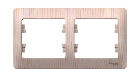 Рамка 2-м Glossa горизонт. сосна SE GSL001502