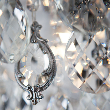 Накладная люстра Eurosvet 10081/6 хром/прозрачный хрусталь Strotskis