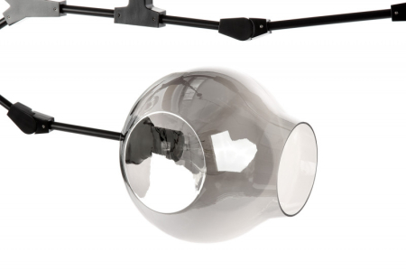 Подвесная люстра Cosmo 1212S-5 дымчатый/черный