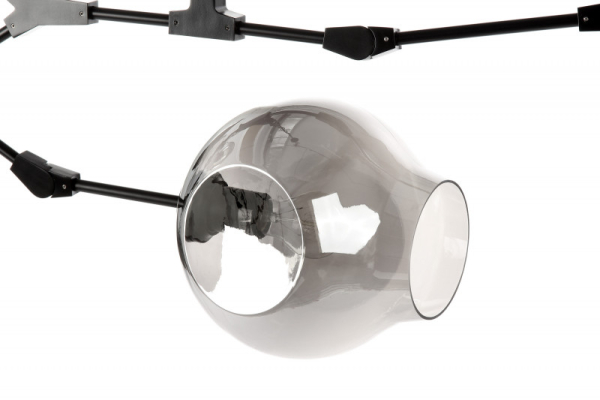 Подвесная люстра Cosmo 1212S-5 дымчатый/черный