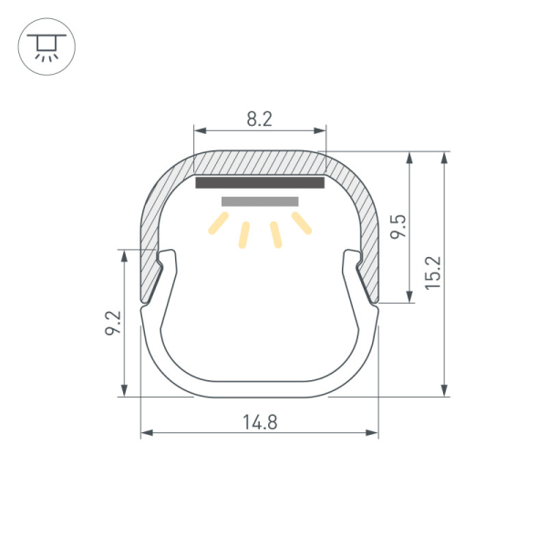 Профиль Arlight 061083