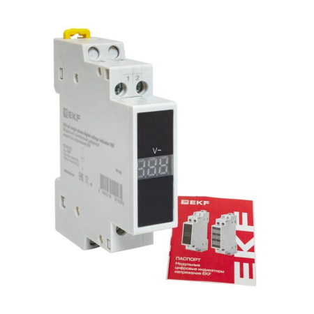 Индикатор напряжения модульный однофазный цифровой EKF VDI-G31