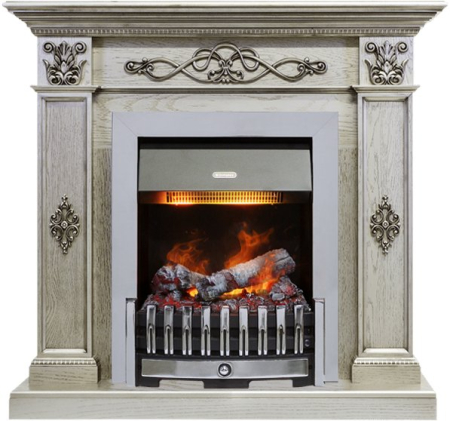 Dimplex Каминокомплект Derby - Old silver с очагом Danville Chrome FB2