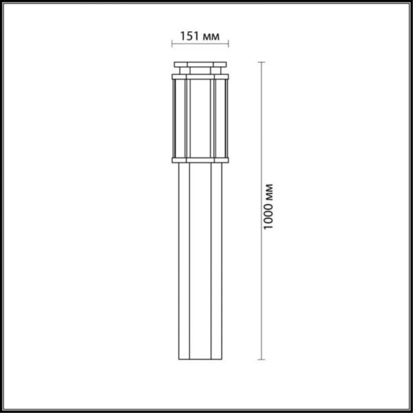 Садово-парковый светильник Odeon Light 4048/1F