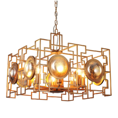 Подвесная люстра Crystal Lux CUENTO SP8 GOLD