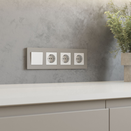 Рамка Werkel W0042917 дымчатый софт