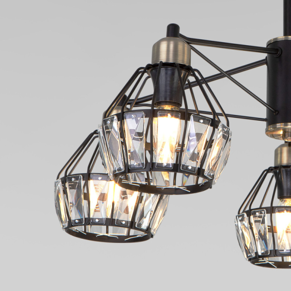 Люстра на штанге Eurosvet 70075/5 черный