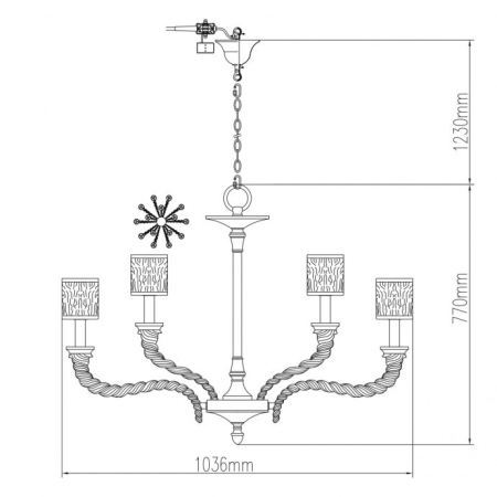 Подвесная люстра Chiaro 378010915