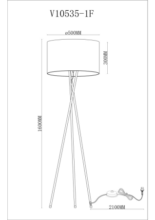 Торшер Moderli V11597-1F