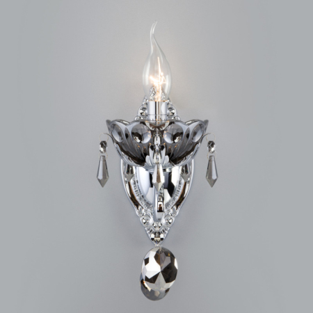 Бра Eurosvet 10103/1 хром/дымчатый хрусталь Strotskis