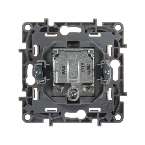 Розетка телевизионная TV/SAT СП Etika двухкабельная механизм бел. IEK 672257