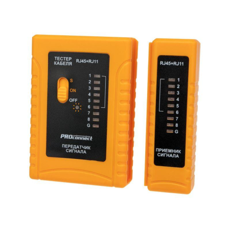 Тестер кабеля RJ-45+RJ-11/RJ-12 468 PROconnect