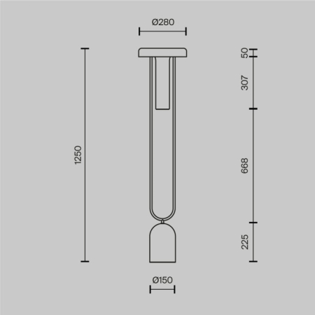 Торшер Maytoni MOD463FL-L24BS3K