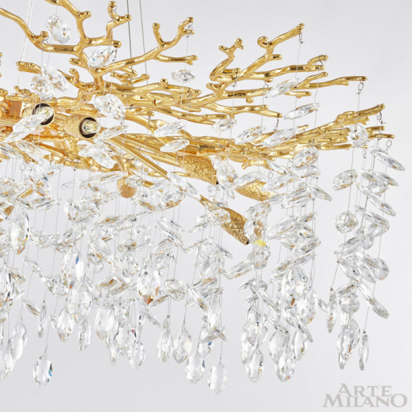 Подвесная люстра Arte Milano 231901/D1000/14/B Gd