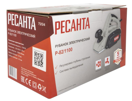 Рубанок электрический Р-82/1100 Ресанта 75/5/4