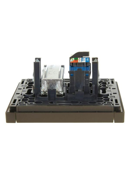 Розетка 2-м TV+RJ45 кат.6 FORTE&PIANO FP337 сер. IEK FP-AK20-2-K03