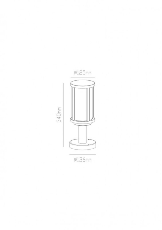 Садово-парковый светильник ARTE Lamp A1036FN-1BK