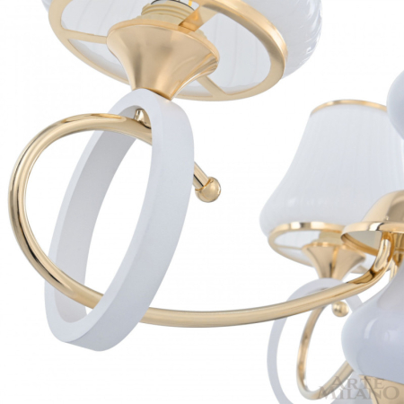 Подвесная люстра Arte Milano 302387/3 Wh/Gd