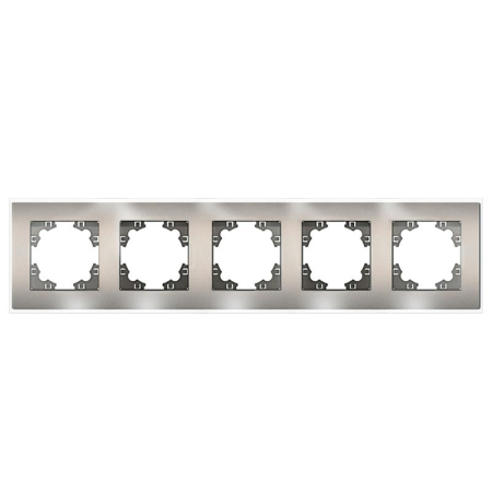 Рамка 5-м Афина стеклянная мокко UNIVersal 2288