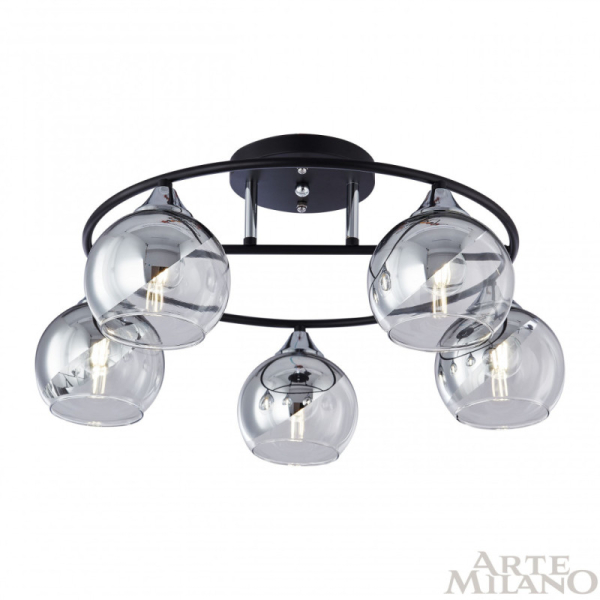 Накладная люстра Arte Milano 322403/5 BK+CR