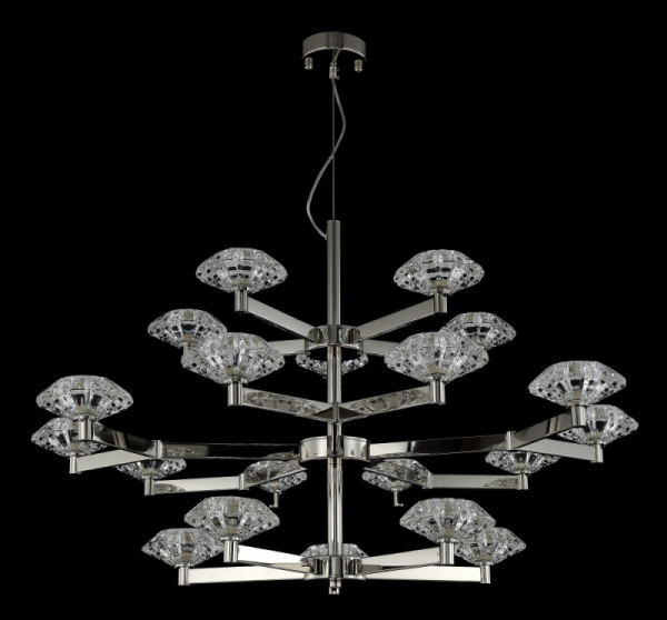 Подвесная люстра Crystal Lux REBECA SP5+10+5 NICKEL
