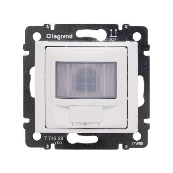 Датчик движения Valena 130град. 1000Вт с нейтралью ручн. упр. бел. IEK 774229