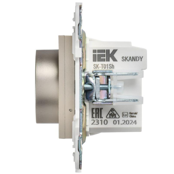 Термостат электронный SKANDY SK-T01Sh с индикацией шампань IEK SK-RT11-K37