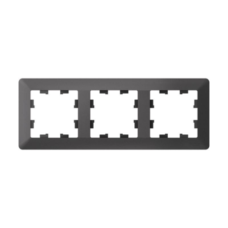 Рамка 3-м AtlasDesign Air базальт/дым. черн. SE ATN221403