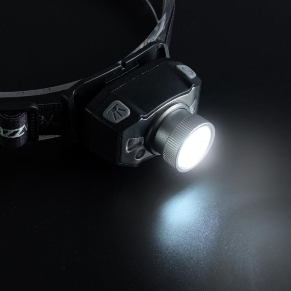 Фонарь аккумуляторный налобный AccuH1-L5WZ-bk zoom LED 5Вт + 2хRED SMD IP54 5 режимов: 100проц. 180лм 3.5ч/50проц. 110лм 5.5ч/30проц. 65лм 15ч/красн. 28ч/мигающ. красн. 12ч аккум. 0.8А.ч управл. жестами черн./сер. JazzWay 5036642