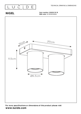 Спот LUCIDE 09929/10/16