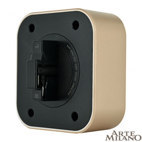 Трековая система розеток Arte Milano 380022TLS/LWS Gold