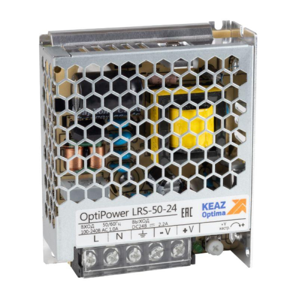 Блок питания панельный OptiPower LRS 50-24 2.2A КЭАЗ 328872