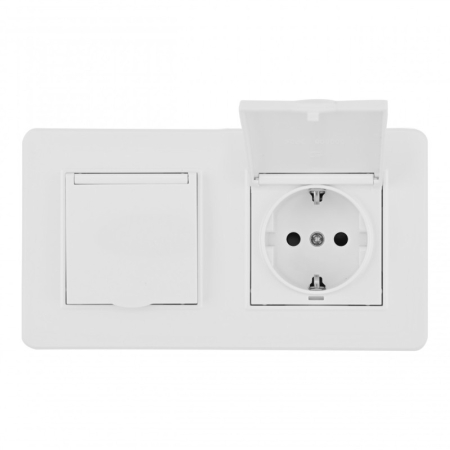 Розетка Arte Milano SET16-2-41-1x2 white