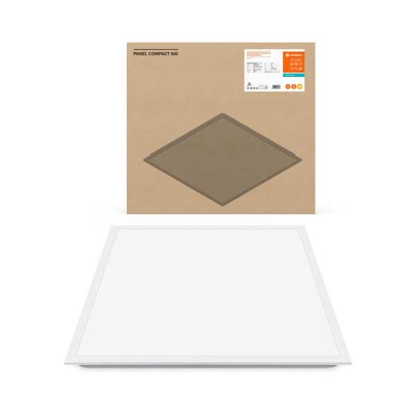 Светильник светодиодный Compact ДВО 33Вт 600х600 3000К 3630лм CRI80 IP40/IP20 UGR<19 бел. панель LEDVANCE 4099854017063