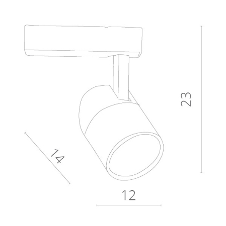 Светильник на шине ARTE Lamp A5750PL-1WH