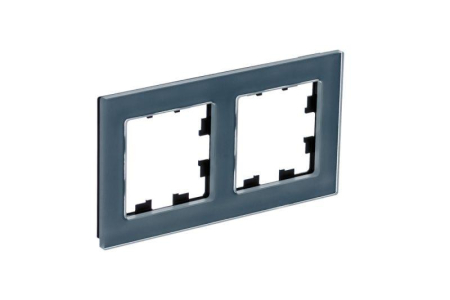 Рамка 2-м AtlasDesign Nature натур. стекло грифель SE ATN360702