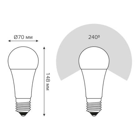 Светодиодная лампа Gauss 102502122