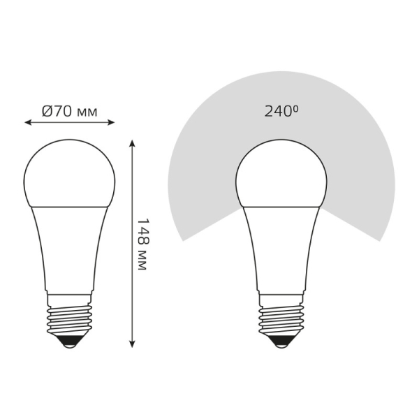 Светодиодная лампа Gauss 102502122