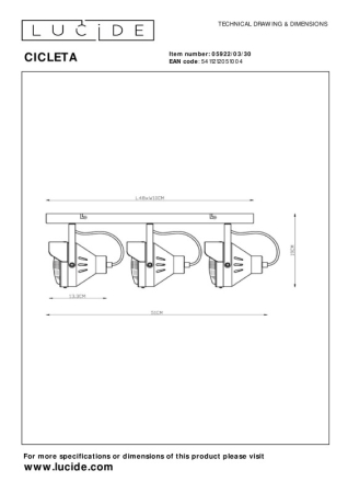 Спот LUCIDE 05922/03/30