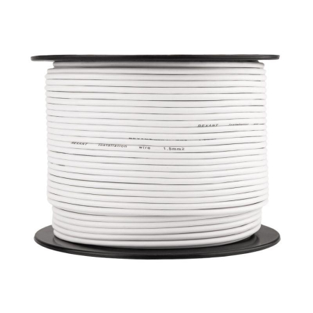 Провод ПГВА 1х1,50мм², белый, бухта 100м REXANT