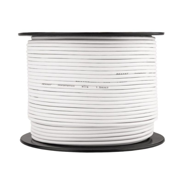 Провод ПГВА 1х1,50мм², белый, бухта 100м REXANT