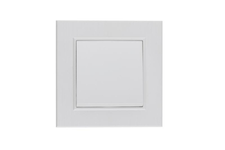 Выключатель 1-клав. Karea LINE STAR жемчуж. Makel 86100001