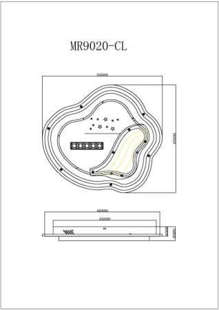 Накладной светильник MyFar MR9020-CL