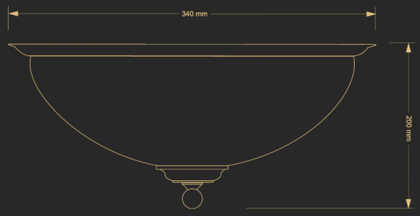 Накладной светильник Kutek LID-PL-2(P)